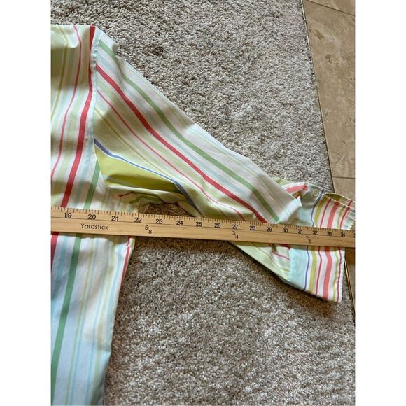 Lands’ End Women’s Striped Classic Button Down Shirt. Size 16. - Picture 6 of 7